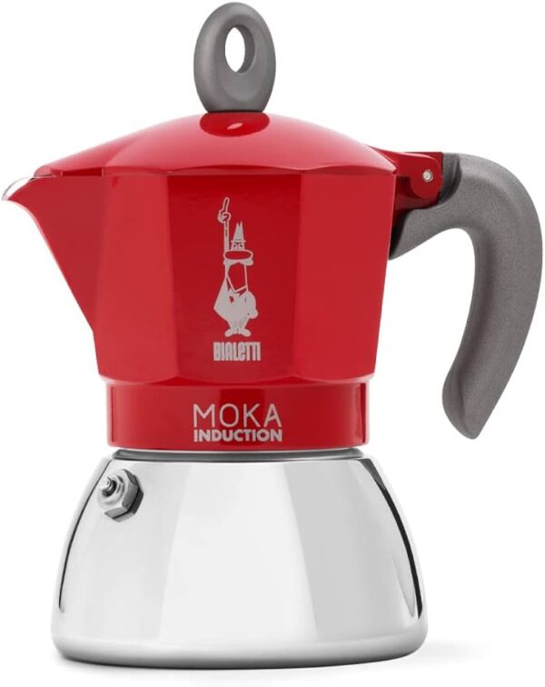 Bialetti Induction 6 Cup Red Moka